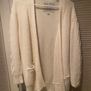 Wool knit cardigan